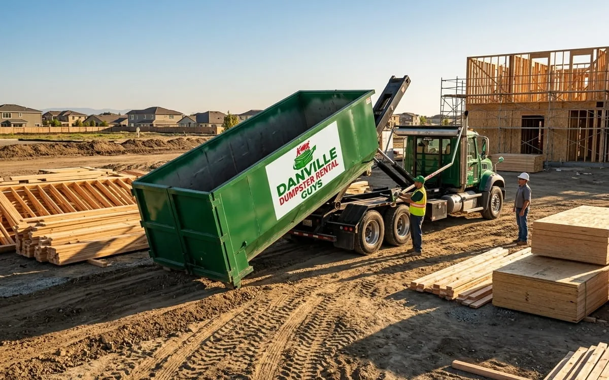 Roofing Dumpster Rental in Danville IL